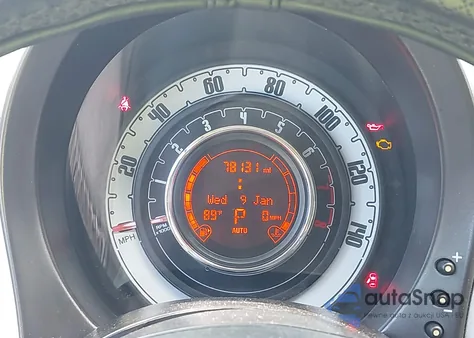 2012 Fiat 500 Pop z USA, uszkodzony, nr VIN 3C3CFFAR3CT254146